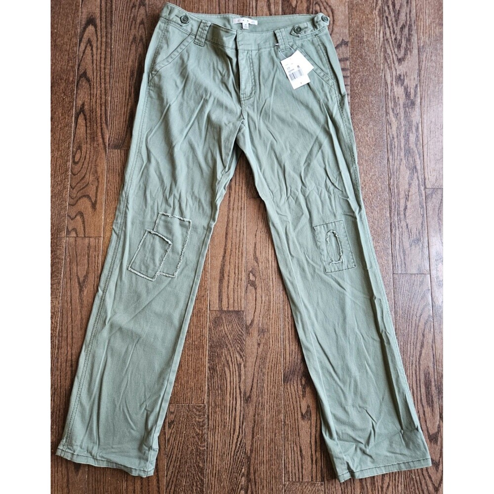 Cabi Pants Sz 8 Casual Pockets Green Style 375